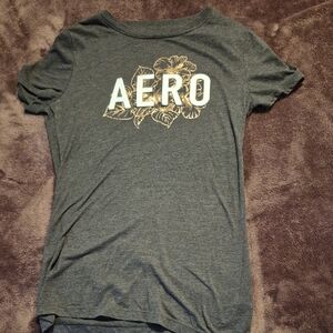 Aeropostale Charcoal Classic Crew Tee